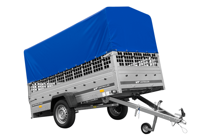 Einachsanhänger GARDEN TRAILER 264 KIPP mit Laubgitteraufsatz, Hochplane, Hochspriegel und Stützrad-Neu