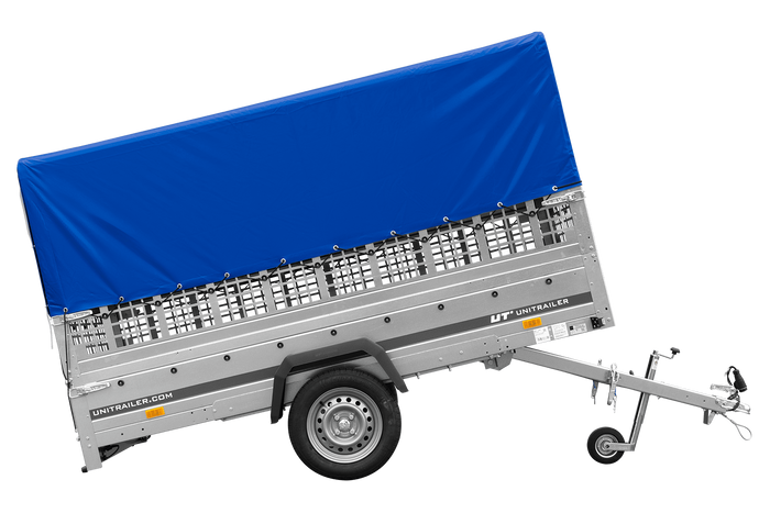 Einachsanhänger GARDEN TRAILER 264 KIPP mit Laubgitteraufsatz, Hochplane, Hochspriegel und Stützrad-Neu
