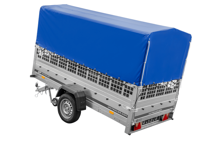 Einachsanhänger GARDEN TRAILER 264 KIPP mit Laubgitteraufsatz, Hochplane, Hochspriegel und Stützrad-Neu