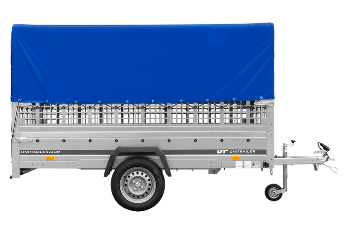 Einachsanhänger GARDEN TRAILER 264 KIPP mit Laubgitteraufsatz, Hochplane, Hochspriegel und Stützrad-Neu