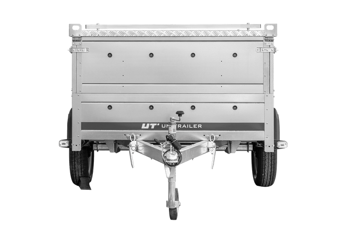 Einachsiger Anhänger 230×125 UNITRAILER GARDEN 230 KIPP mit Bordwandaufsatz und Aludeckel-Neu