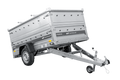 Einachsiger Anhänger auf Blattfedern 230×125 UNITRAILER FORCE 230/R KIPP mit BIS-Seitenwänden und Aluminiumabdeckung-Neu