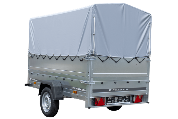 Führerschein B Anhänger GARDEN TRAILER 230 KIPP mit Stützrad, zusätzlichen Bordwänden, Hochplane und Hochspriegel H800-Neu