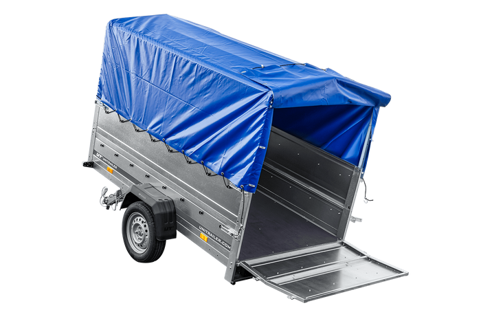 Führerschein B Anhänger GARDEN TRAILER 230 KIPP mit Stützrad, zusätzlichen Bordwänden, Hochplane und Hochspriegel H800-Neu