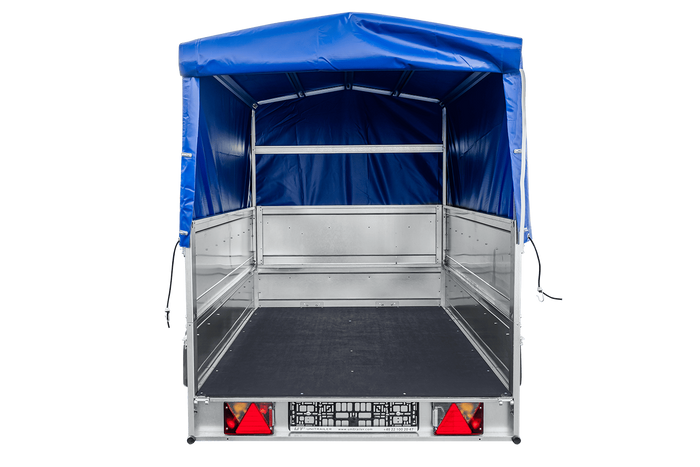 Führerschein B Anhänger GARDEN TRAILER 230 KIPP mit Stützrad, zusätzlichen Bordwänden, Hochplane und Hochspriegel H800-Neu