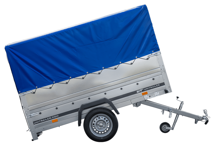 Führerschein B Anhänger GARDEN TRAILER 230 KIPP mit Stützrad, zusätzlichen Bordwänden, Hochplane und Hochspriegel H800-Neu
