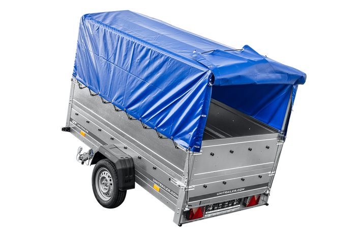 Führerschein B Anhänger GARDEN TRAILER 230 KIPP mit Stützrad, zusätzlichen Bordwänden, Hochplane und Hochspriegel H800-Neu