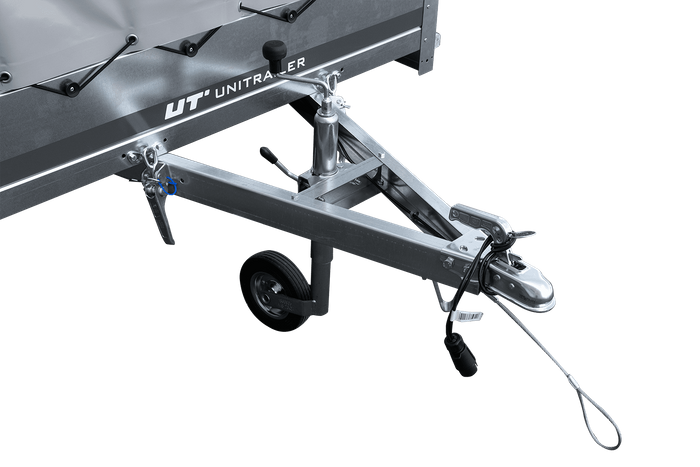GARDEN TRAILER 264 KIPP MIT STÜTZRAD, H1100-HOCHSPRIEGEL UND GRAUER PLANE-Neu