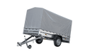 GARDEN TRAILER 264 KIPP MIT STÜTZRAD, H1100-HOCHSPRIEGEL UND GRAUER PLANE-Neu