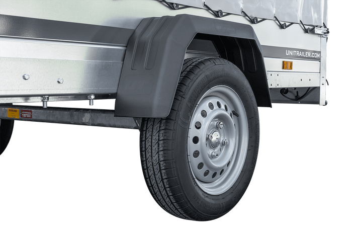 GARDEN TRAILER 264 KIPP MIT STÜTZRAD, H1100-HOCHSPRIEGEL UND GRAUER PLANE-Neu