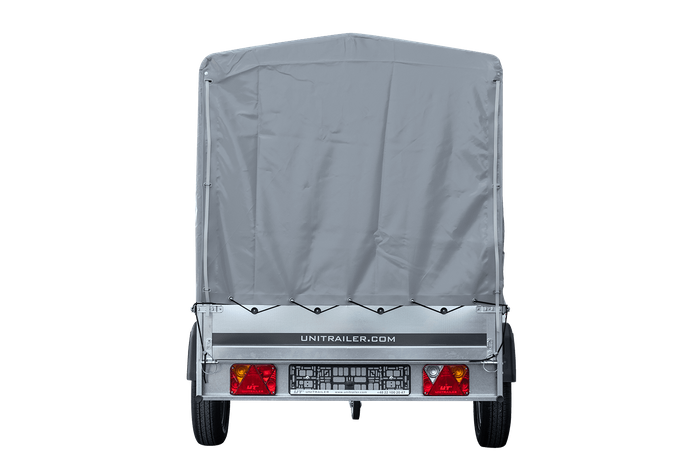 GARDEN TRAILER 264 KIPP MIT STÜTZRAD, H1100-HOCHSPRIEGEL UND GRAUER PLANE-Neu