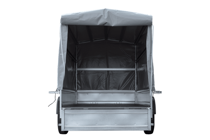 GARDEN TRAILER 264 KIPP MIT STÜTZRAD, H1100-HOCHSPRIEGEL UND GRAUER PLANE-Neu