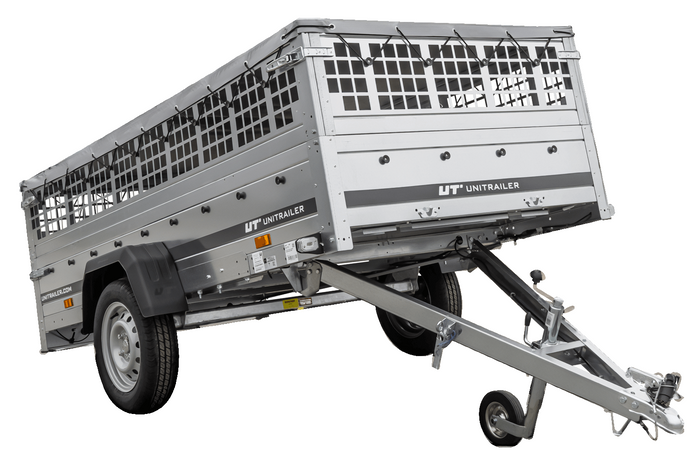 GARDEN TRAILER 264 KIPP mit Gitteraufsatz, Flachplane und Stützrad-Neu
