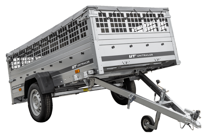 GARDEN TRAILER 264 KIPP mit Gitteraufsatz, Flachplane und Stützrad-Neu