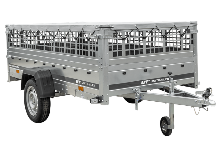 GARDEN TRAILER 264 KIPP mit Gitteraufsatz, Flachplane und Stützrad-Neu