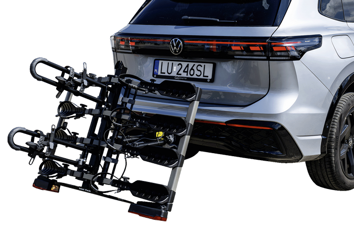 Inter Pack New Spider 4 – Anhängerkupplungs-Fahrradträger für 4 Fahrräder-Neu
