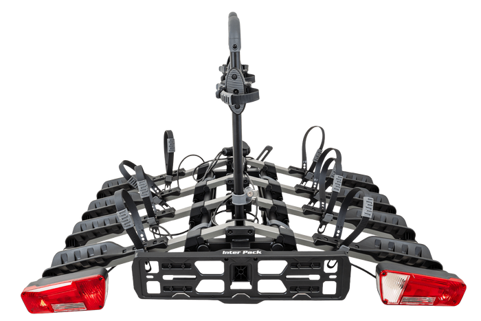 Inter Pack New Spider 4 – Anhängerkupplungs-Fahrradträger für 4 Fahrräder-Neu