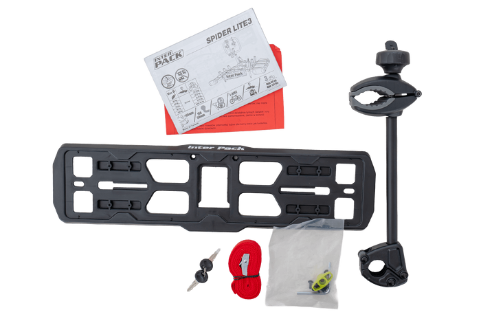 Inter Pack Spider 3 Lite – Anhängerkupplungs-Fahrradträger für 3 Fahrräder-Neu