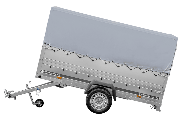 Kfz Anhänger mit Plane GARDEN TRAILER 264 KIPP [mit Stützrad, zusätzlichen Bordwänden, Hochplane und Hochspriegel]-Neu