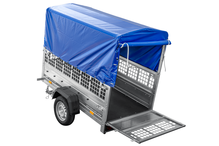 Kipp Anhänger Garden Trailer 200 KIPP mit Laubgitteraufsatz, Hochplane, Hochspriegel und Stützrad-Neu