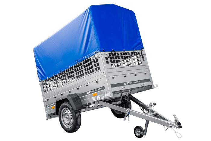 Kipp Anhänger Garden Trailer 200 KIPP mit Laubgitteraufsatz, Hochplane, Hochspriegel und Stützrad-Neu
