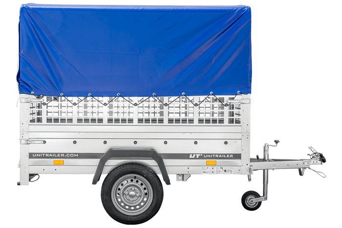 Kipp Anhänger Garden Trailer 200 KIPP mit Laubgitteraufsatz, Hochplane, Hochspriegel und Stützrad-Neu