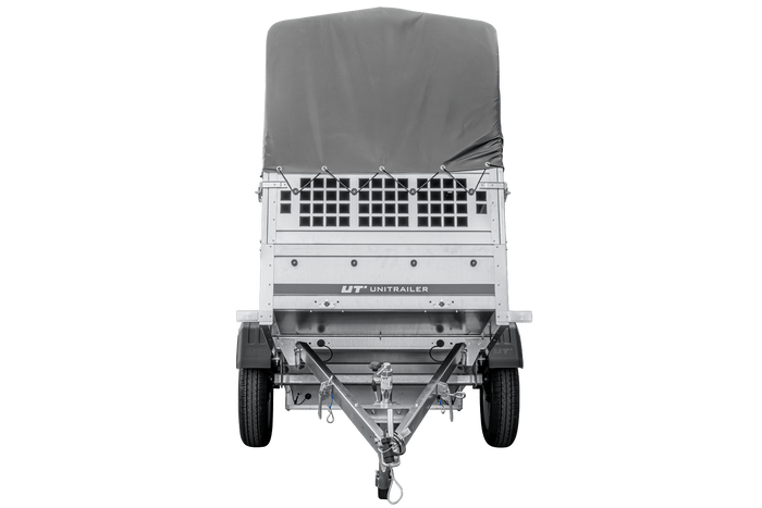 Kippanhänger Garden Trailer 200 KIPP 200×106 cm 750 kg mit Laubgitteraufsatz, Hochplane, Hochspriegel und Stützrad-Neu
