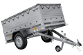 Kippbarer Pkw Anhänger GARDEN TRAILER 200 KIPP mit zusätzlichen Bordwänden, Stützrad und Flachplane-Neu