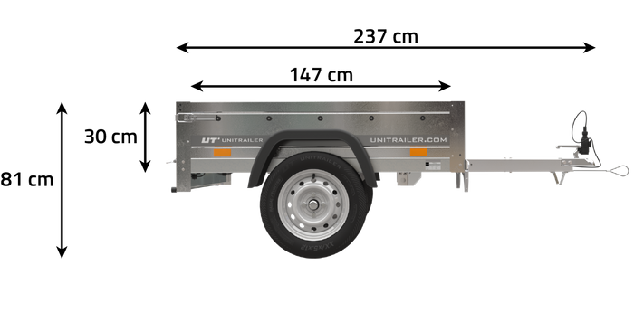 Kleiner Anhänger Garden Trailer 150 KIPP 150×106 cm 750kg-Neu