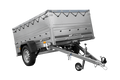 Leichtanhänger auf Blattfedern 200×125 UNITRAILER GARDEN 201/R KIPP mit BIS-Seiten, H-0-Rahmen und grauer Plane-Neu
