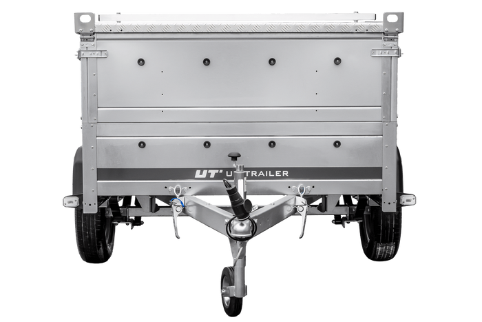 Leichtanhänger auf Federn 200×125 UNITRAILER GARDEN 201/R KIPP mit BIS-Seiten und Aluminiumabdeckung-Neu