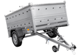 Leichtanhänger auf Federn 200×125 UNITRAILER GARDEN 201/R KIPP mit BIS-Seiten und Aluminiumabdeckung-Neu