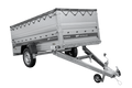 Leichter Anhänger 264×125 UNITRAILER FORCE 264 KIPP mit BIS-Seitenwänden, H-0-Rahmen und grauer Plane-Neu