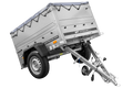 Neu Anhänger GARDEN TRAILER 150 KIPP mit zusätzlichen Bordwänden, Stützrad und Flachplane-Neu