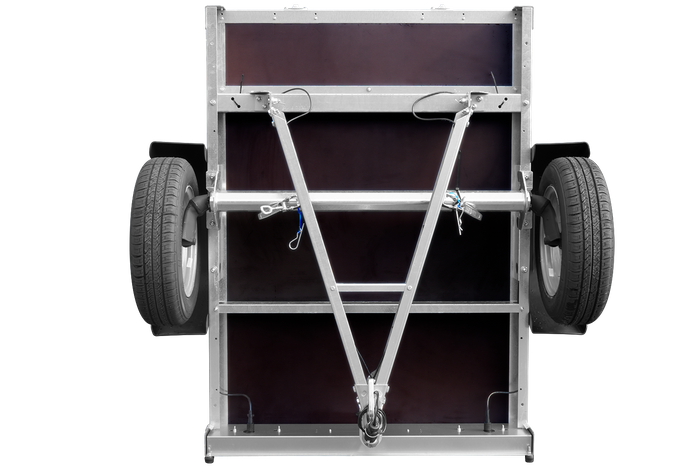 Neu Anhänger GARDEN TRAILER 150 KIPP mit zusätzlichen Bordwänden, Stützrad und Flachplane-Neu