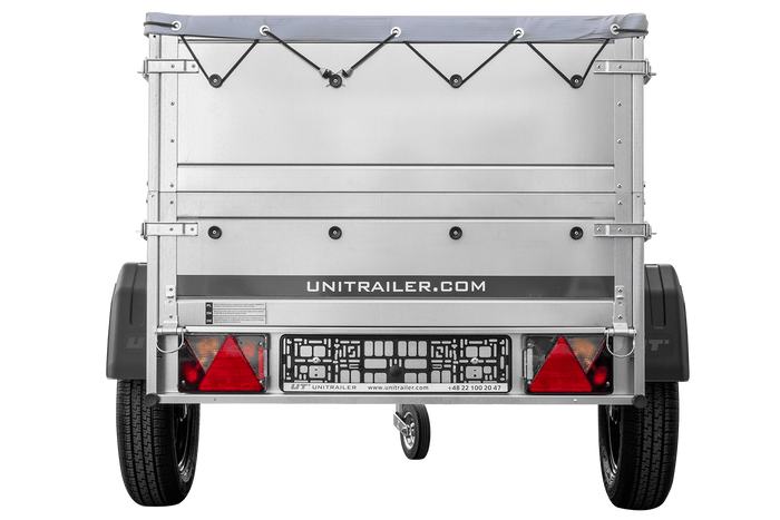 Neu Anhänger GARDEN TRAILER 150 KIPP mit zusätzlichen Bordwänden, Stützrad und Flachplane-Neu