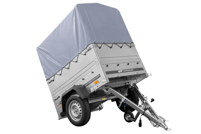 Neuanhänger Kipper ungebremst GARDEN TRAILER 150 KIPP mit zusätzlichen Bordwänden, Stützrad, Hochplane und Hochspriegel-Neu