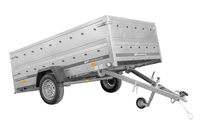 PKW-Anhänger 264×150 UNITRAILER GARDEN 265 KIPP mit dem Bordwandaufsatz-Neu