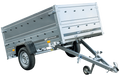 Pkw Anhänger Kipper 230×125 Garden Trailer 230 KIPP Unitrailer 750 kg mit Stützrad und zusätzlichen Bordwänden-Neu