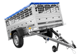 Pkw Planenanhänger GARDEN TRAILER 200 KIPP mit Laubgitteraufsatz, Stützrad, Flachplane und Planenträger-Neu