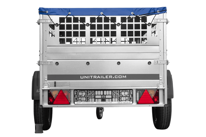 Pkw Planenanhänger GARDEN TRAILER 200 KIPP mit Laubgitteraufsatz, Stützrad, Flachplane und Planenträger-Neu