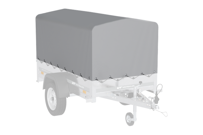 Kippanhänger Garden Trailer 200 KIPP 200×106 cm 750 kg mit Laubgitteraufsatz, Hochplane, Hochspriegel und Stützrad-Neu